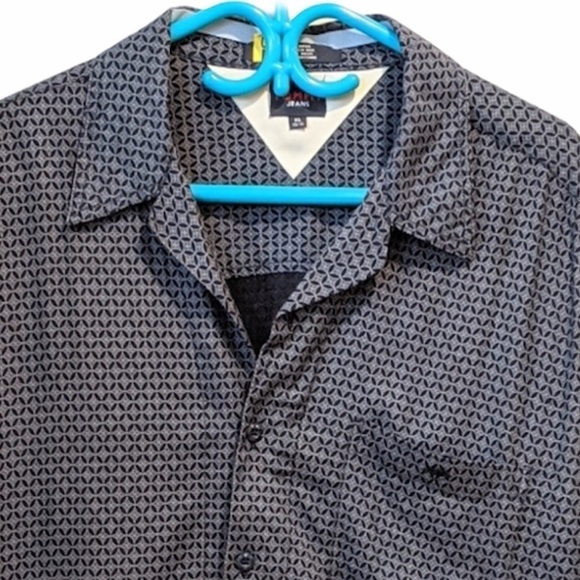 TOMMY Jeans navy blue button front shirt XL - Picture 2 of 9